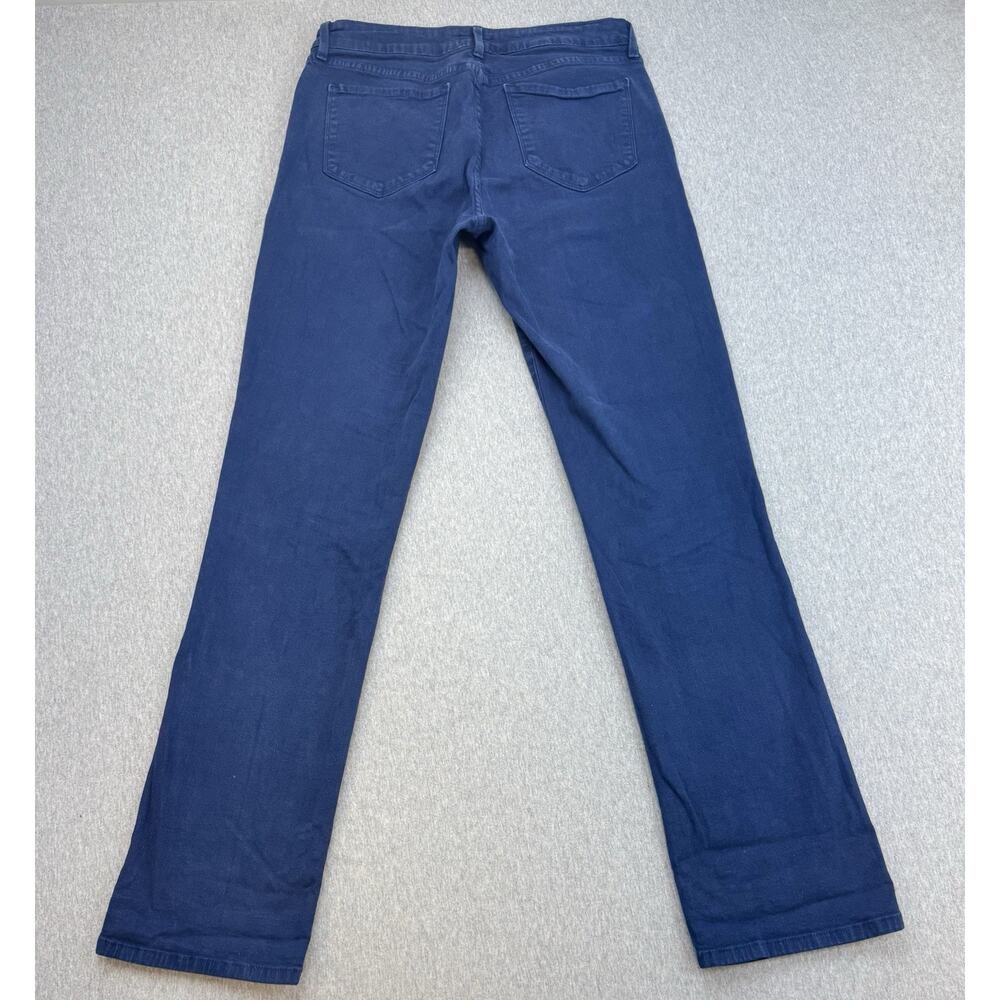 NYDJ Jeans Womens 10 Blue Denim Cotton Blend Stretch Marilyn Straight Leg - Picture 2 of 7